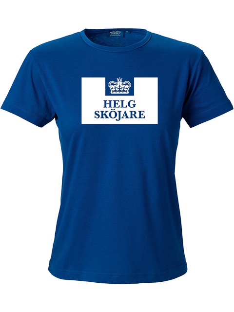 T-shirt Dam, Blå - Helgsköjare