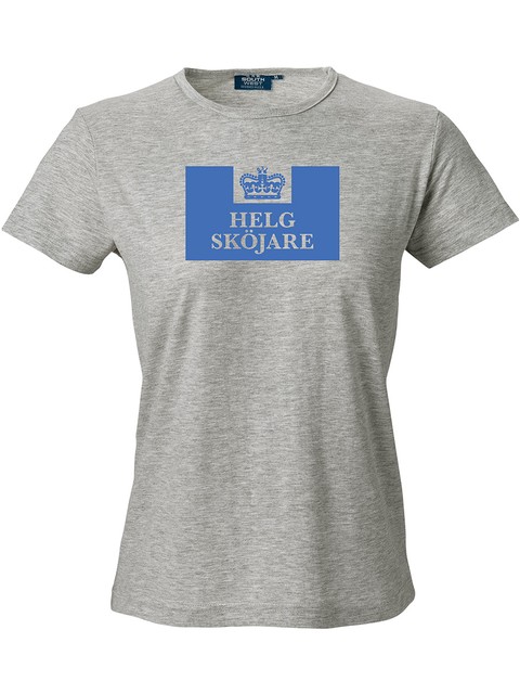 T-shirt Dam, Grå - Helgsköjare