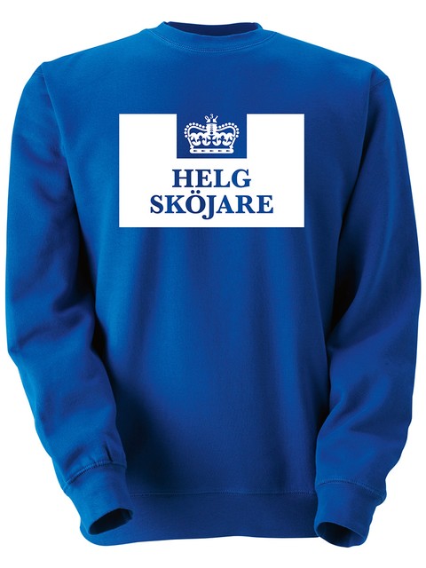 Collegetröja, Blå - Helgsköjare