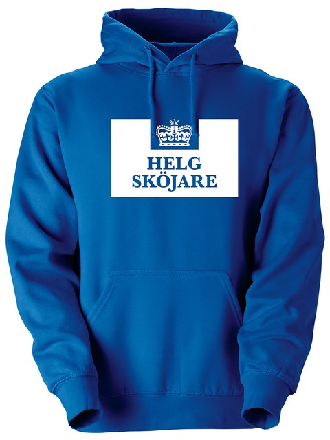 Hoodtröja, Blå - Helgsköjare