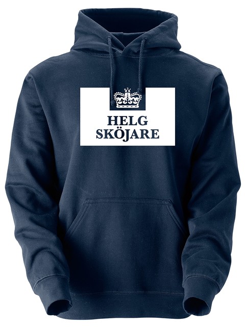 Hoodtröja, Marinblå - Helgsköjare