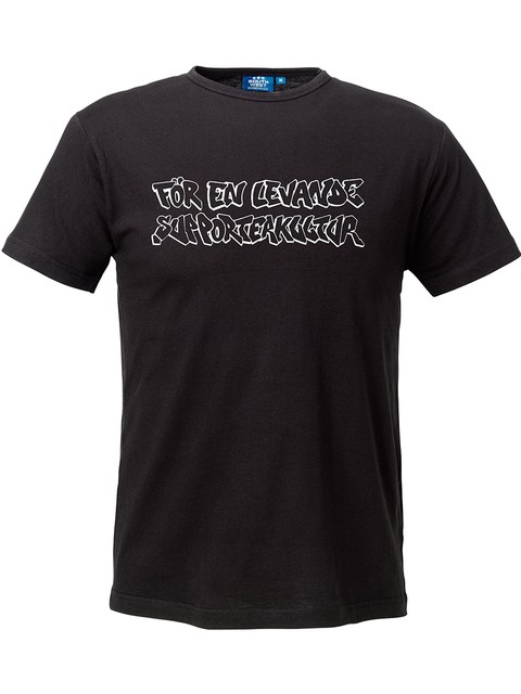 T-shirt Herr, Svart - Levande Supporterkultur