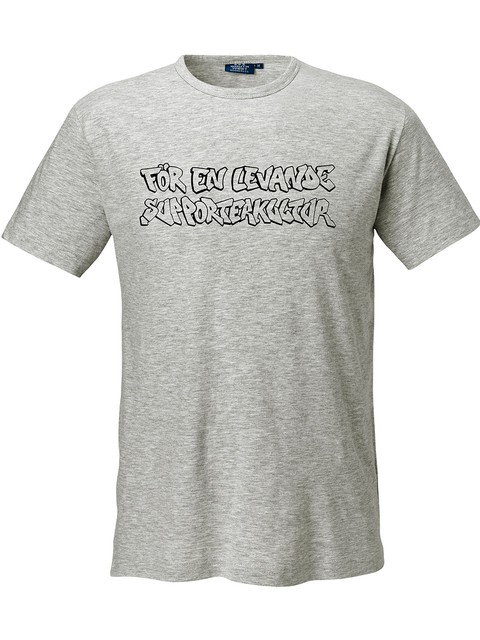 T-shirt Herr, Grå - Levande Supporterkultur