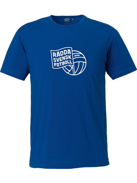 T-Shirt Herr, Blå - Rädda Svensk Fotboll