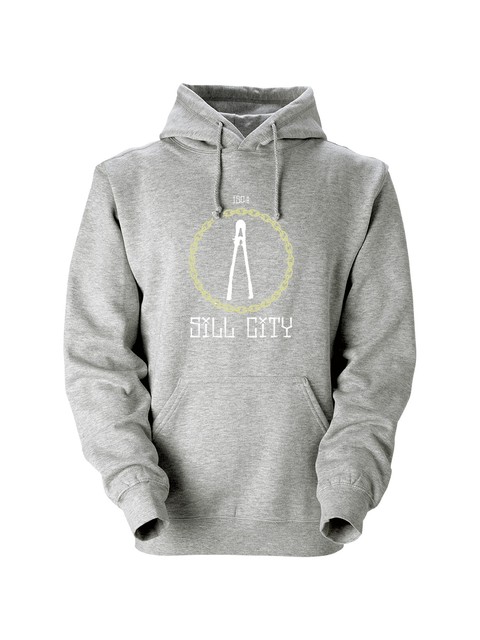 Hoodtröja, Grå - Sill City
