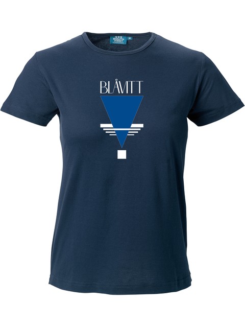 T-shirt Women, Navy - Blåvitt Triangel