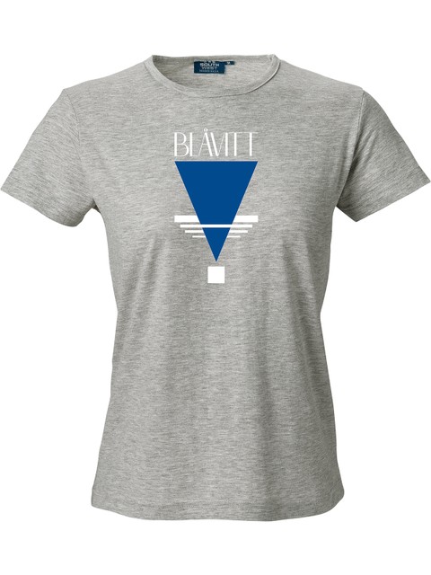T-shirt Women, Grey - Blåvitt Triangel