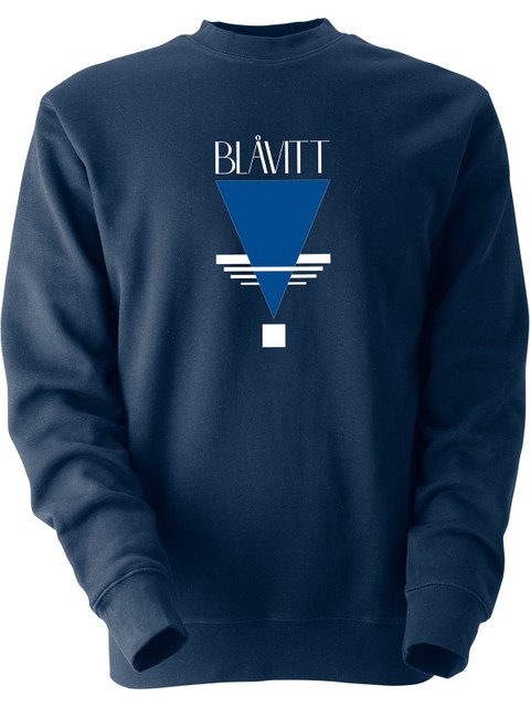 Sweatshirt, Navy - Blåvitt Triangel