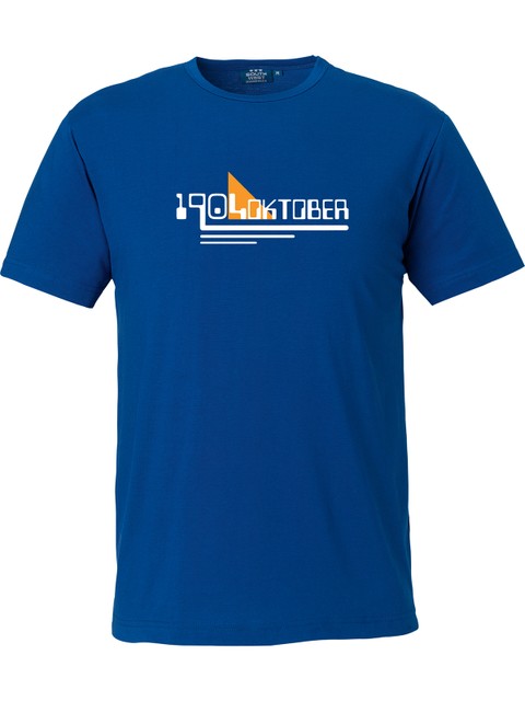 T-shirt Men, Blue - 1904 Oktober