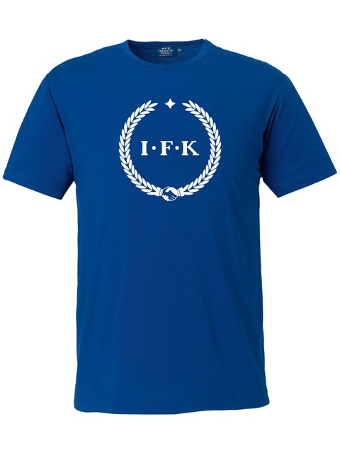 T-shirt Herr, Blå - Kransen (stor logo)