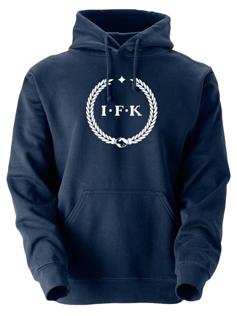 Hoodie, Navy - Kransen (stor logo)