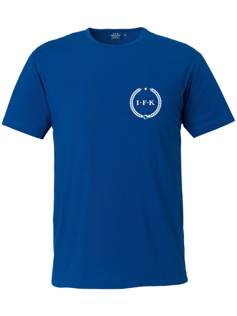 T-shirt Herr, Blå - Kransen (liten logo)