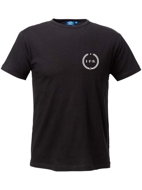 T-shirt Herr, Svart - Kransen (liten logo)