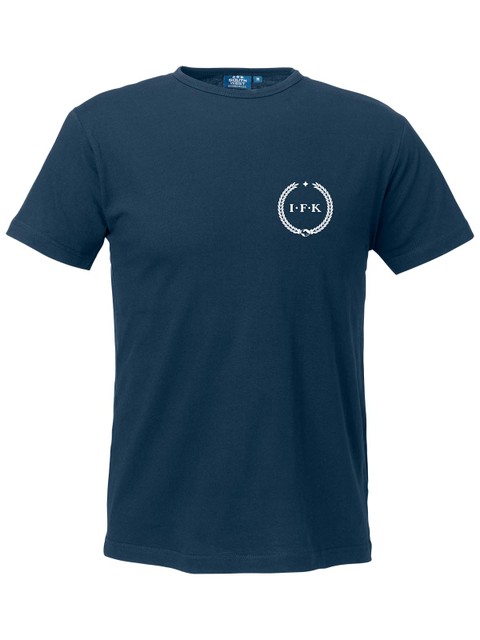T-shirt Herr, Marinblå - Kransen (liten logo)