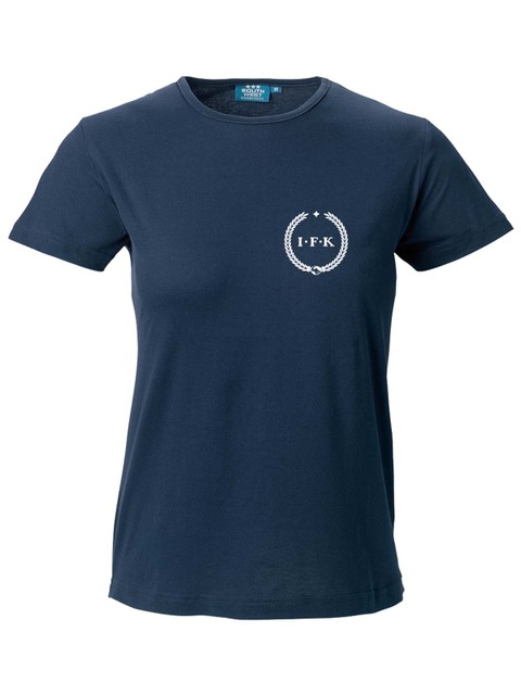 T-shirt Dam, Marinblå - Kransen (liten logo)