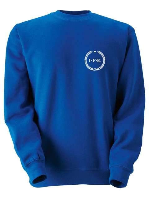 Collegetröja, Blå - Kransen (liten logo)