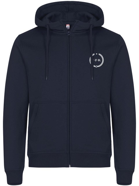 Full Zip Hoodie, Navy - Kransen