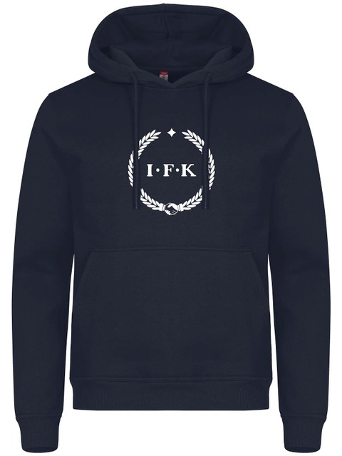Hoodie, Navy - Kransen (stor logo)