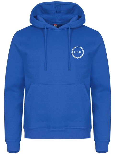 Hoodie, Blue - Kransen (liten logo)