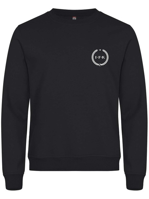 Sweatshirt, Black - Kransen (liten logo)