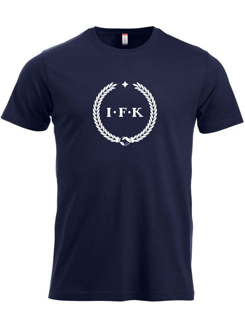 T-shirt, Navy - Kransen (stor logo)