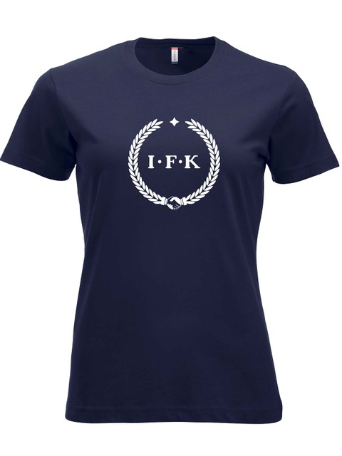T-shirt, Navy - Kransen (stor logo)