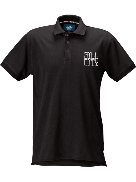 Polo, Black - Sill City Text