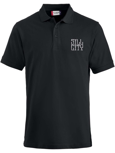 Polo, Black - Sill City Text