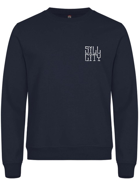 Sweatshirt, Navy - Sill City Text (liten logo)