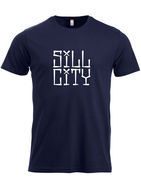 T-shirt, Navy - Sill City Text (stor logo)