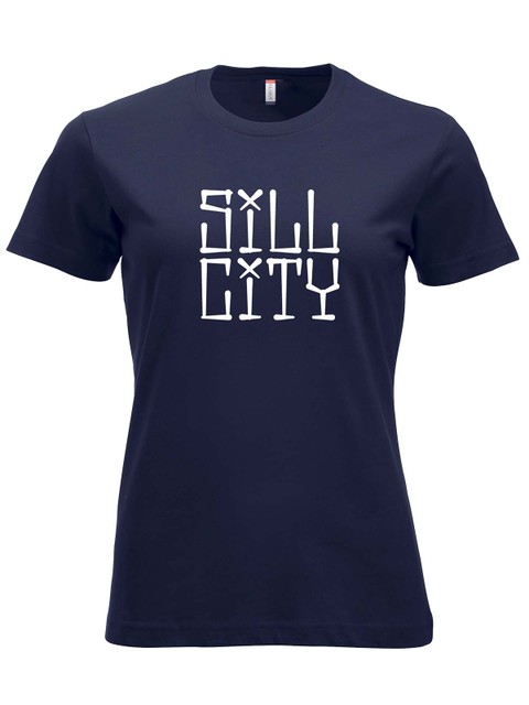T-shirt, Navy - Sill City Text (stor logo)