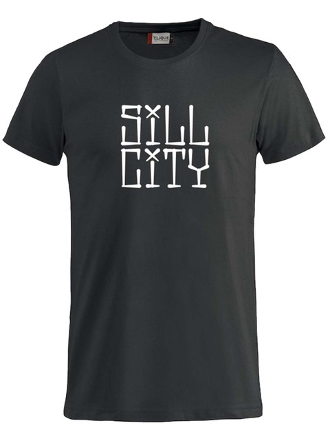 T-shirt Junior, Black - Sill City Text (stor logo)