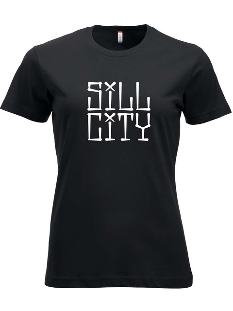 T-shirt, Black - Sill City Text (stor logo)