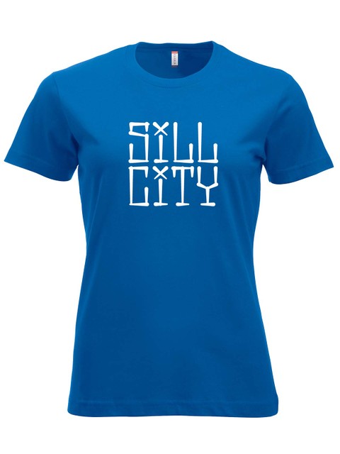 T-shirt, Blue - Sill City Text (stor logo)
