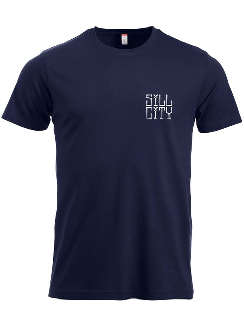 T-shirt, Navy - Sill City Text (liten logo)