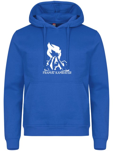 Hoodie, Blue - Framåt Kamrater (stor logo)