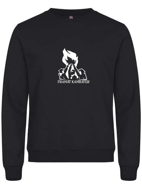 Sweatshirt, Black - Framåt Kamrater (stor logo)