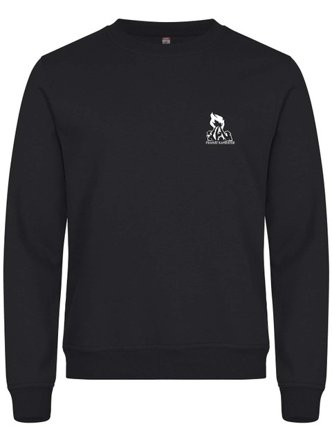 Sweatshirt, Black - Framåt Kamrater (liten logo)