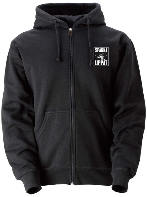 Full Zip Hoodie, Black - Sparka Uppåt