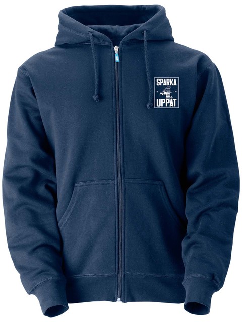 Full Zip Hoodie, Navy - Sparka Uppåt