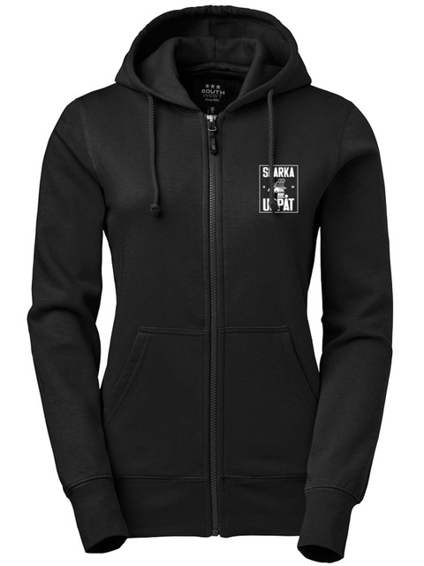 Full Zip Hoodie Woman, Black - Sparka Uppåt