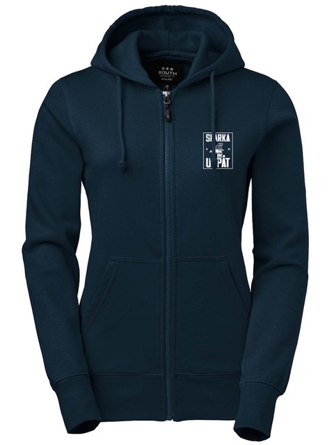 Full Zip Hoodie Woman, Navy - Sparka Uppåt