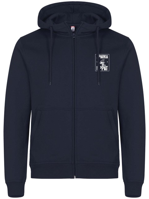 Full Zip Hoodie, Navy - Sparka Uppåt