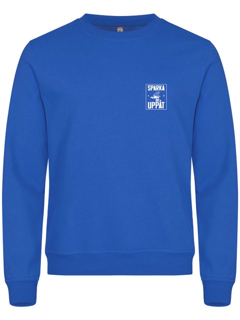 Sweatshirt, Blue - Sparka Uppåt (liten logo)