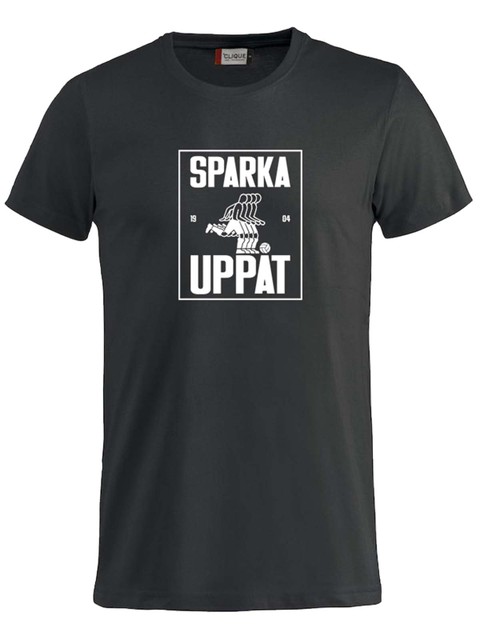 T-shirt Junior, Black - Sparka Uppåt (stor logo)