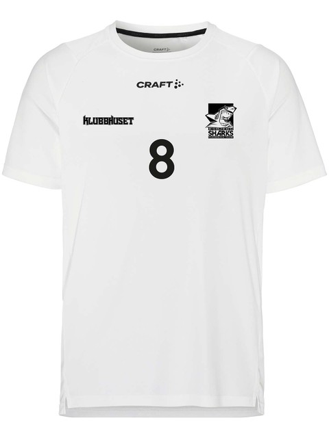Craft T-shirt RUSH 2.0, White (Esbjerg Sharks)