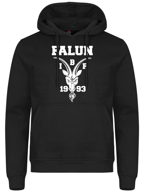 Hoodie - White goat, Black (IBF Falun Supportershop)