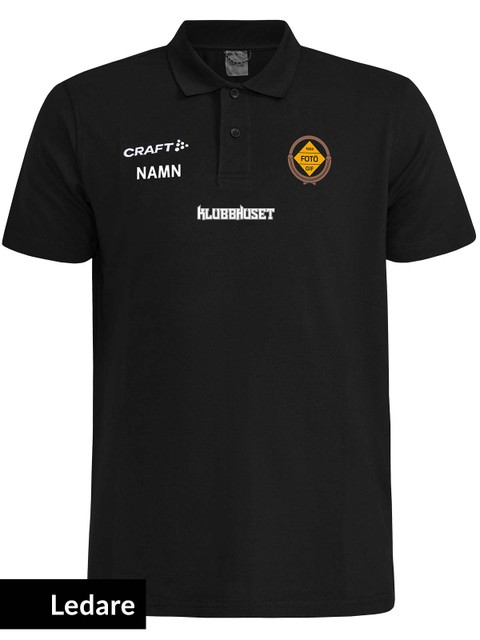 Craft Polo COMMUNITY 2.0, Black (Fotö GIF Football)