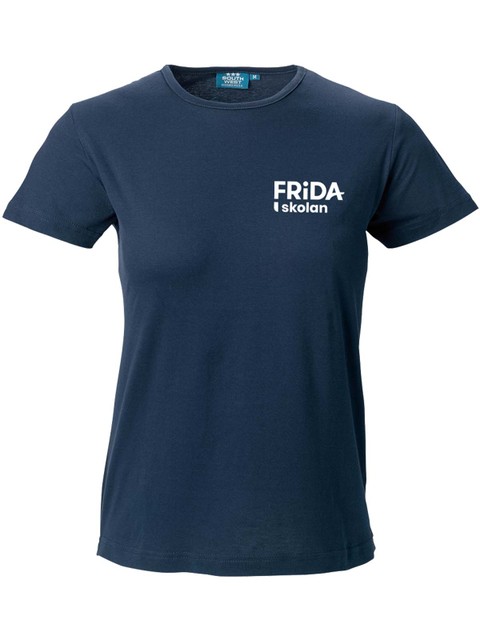 T-shirt Dam, Marinblå (Fridaskolan)
