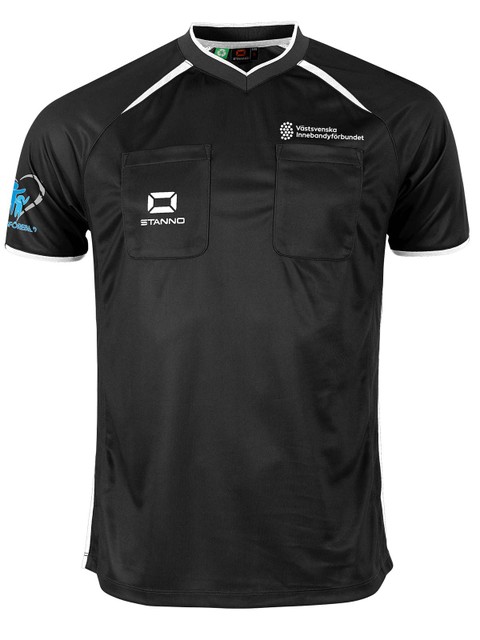 Stanno Referee Shirt Bergamo II, Black (Västsvenska IBF Domare)